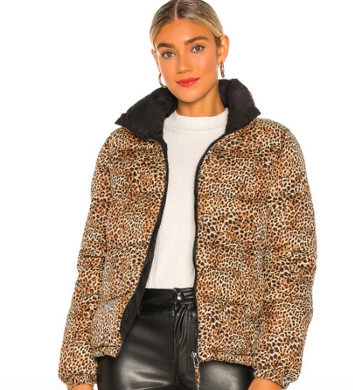 Bb Dakota Cool Kitten Puffer In Leopard 