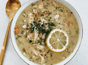 Insta Pot Lemon Chicken Soup