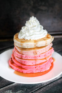 pink ombré pancakes 7